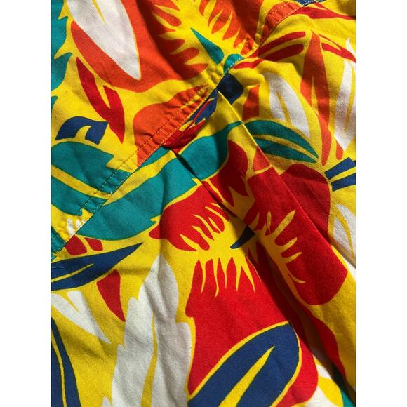 Vintage Lizwear Liz Claiborne Tropical Button Front Top Small - Picture 5 of 5